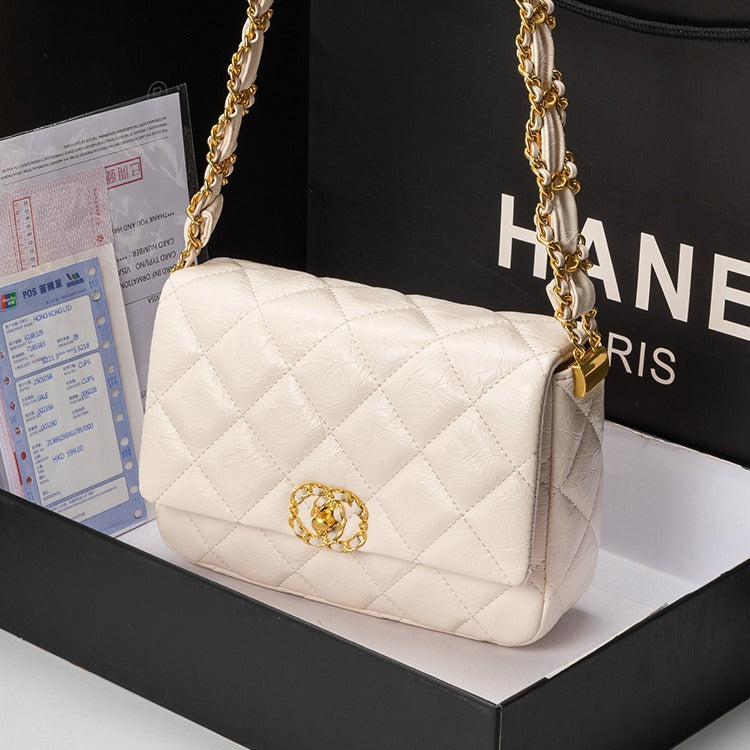 Women's Niche Rhombus Chain Classic Style Light Women's Messenger Bag