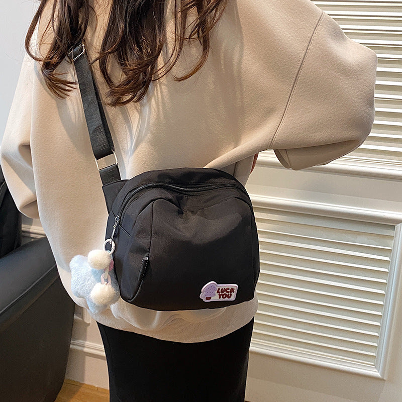 Women's Simple Niche Versatile Shell Canvas Printed Women's Shoulder Bag