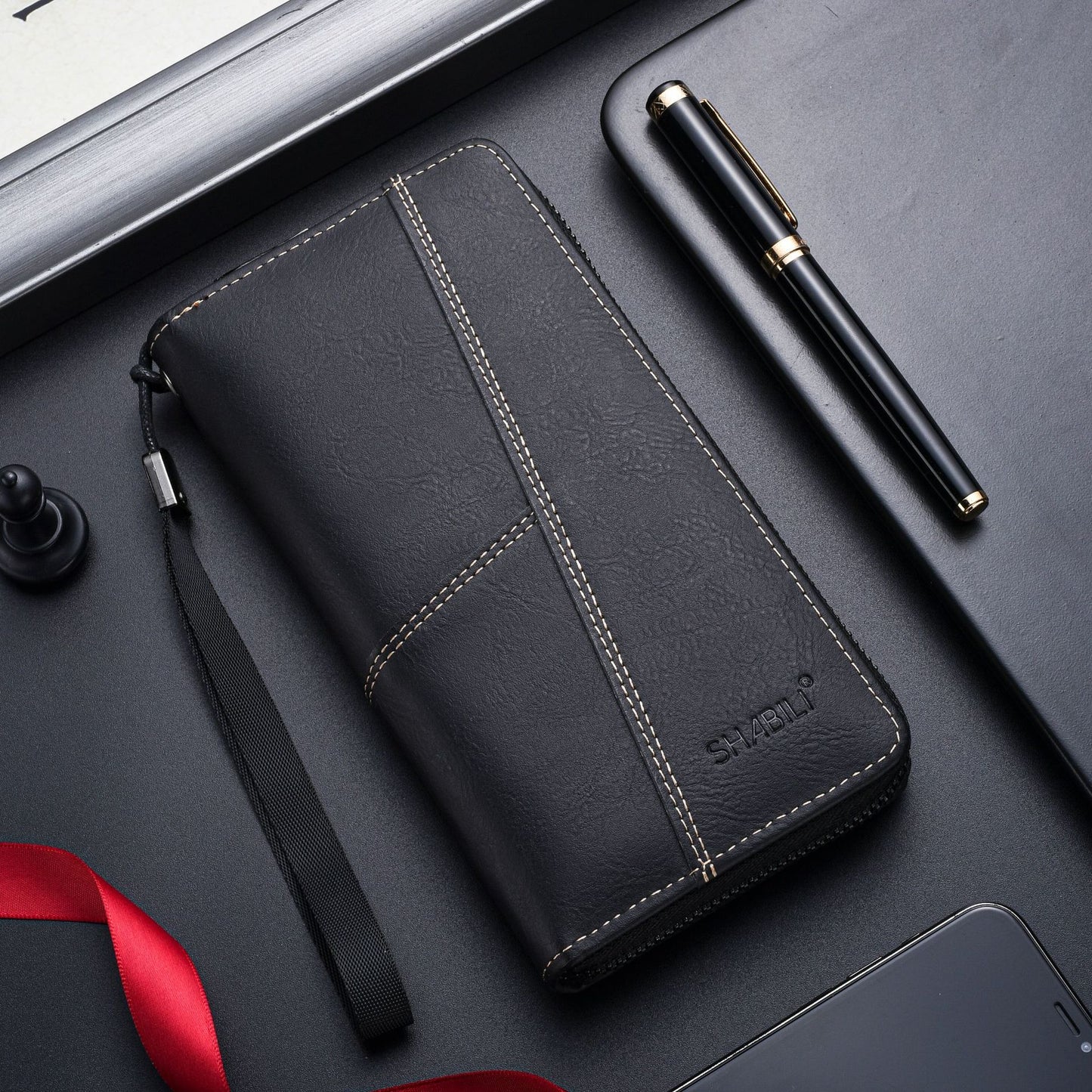 Men's Long Zipper Multifunctional Multiple Slots Men's Wallets