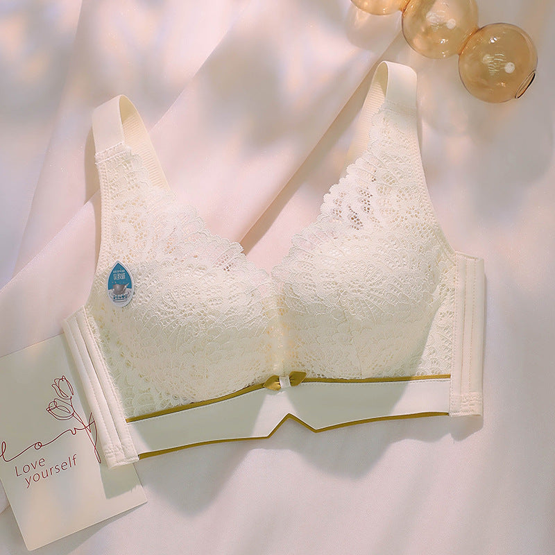 Women's Lace Underwear Small Chest Push Up Breathable Breast Bras