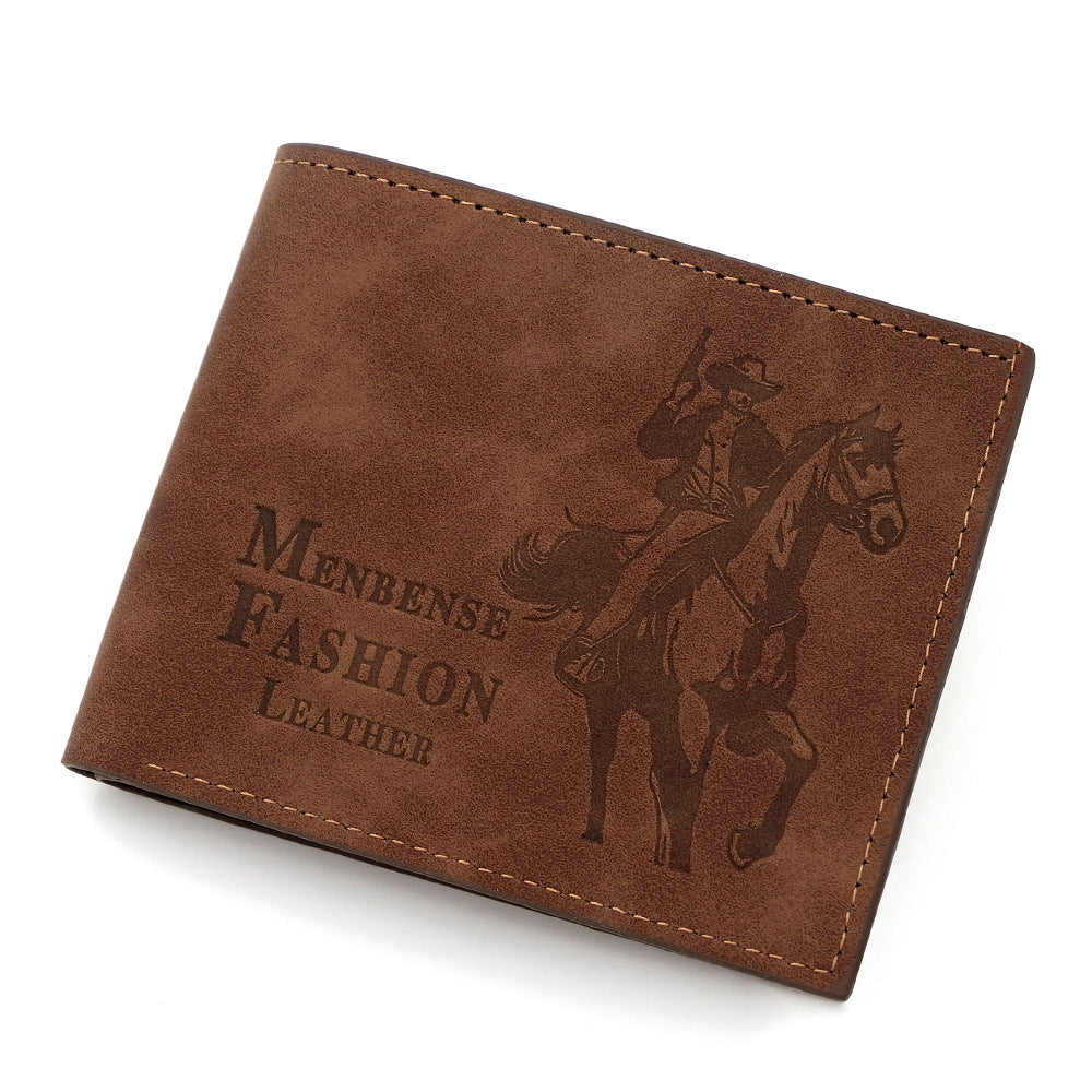 Men's Creative Retro Hunter Short Open Men's Wallet