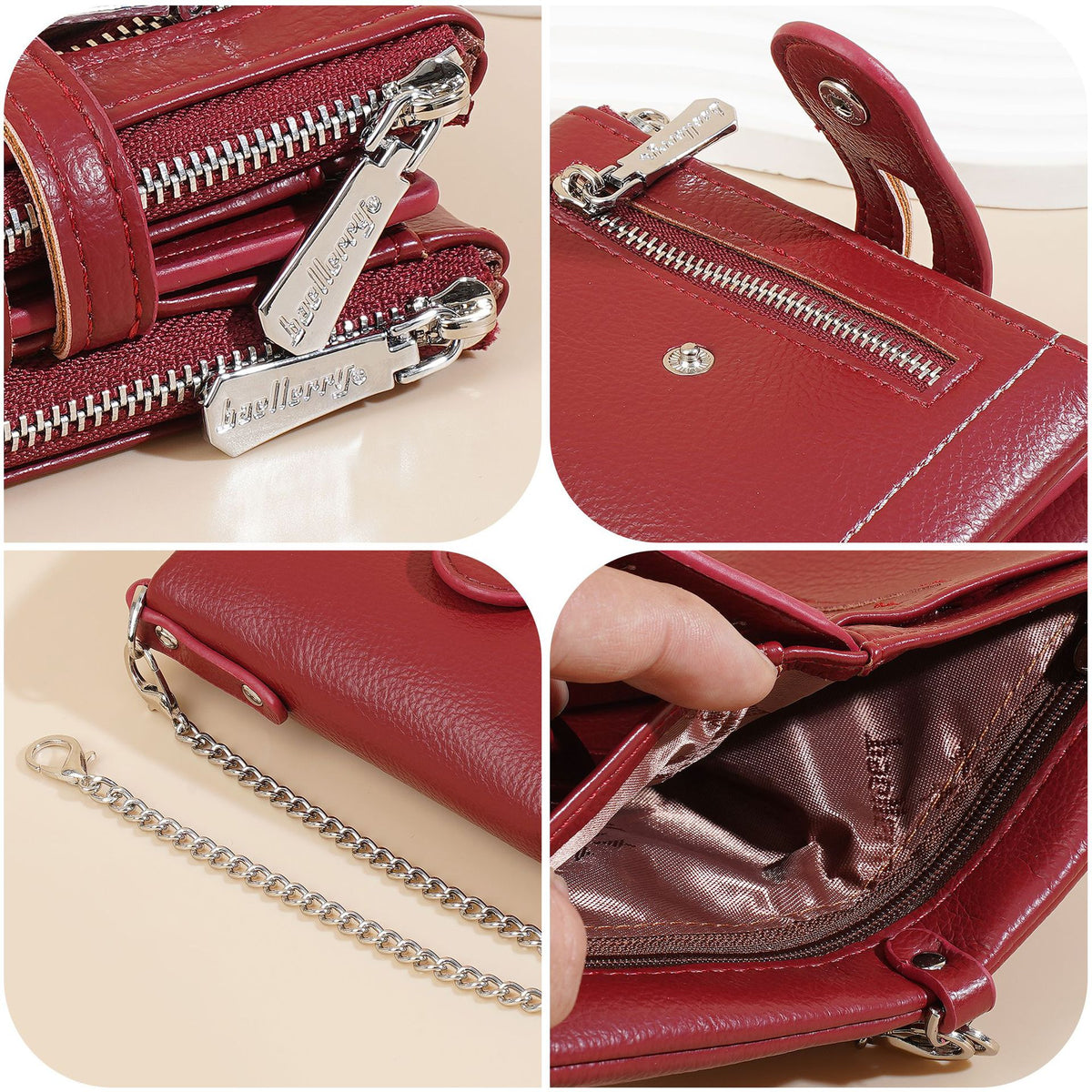 Women's Multiple Slots High-grade Multifunctional Zipper For Ladies Wallet
