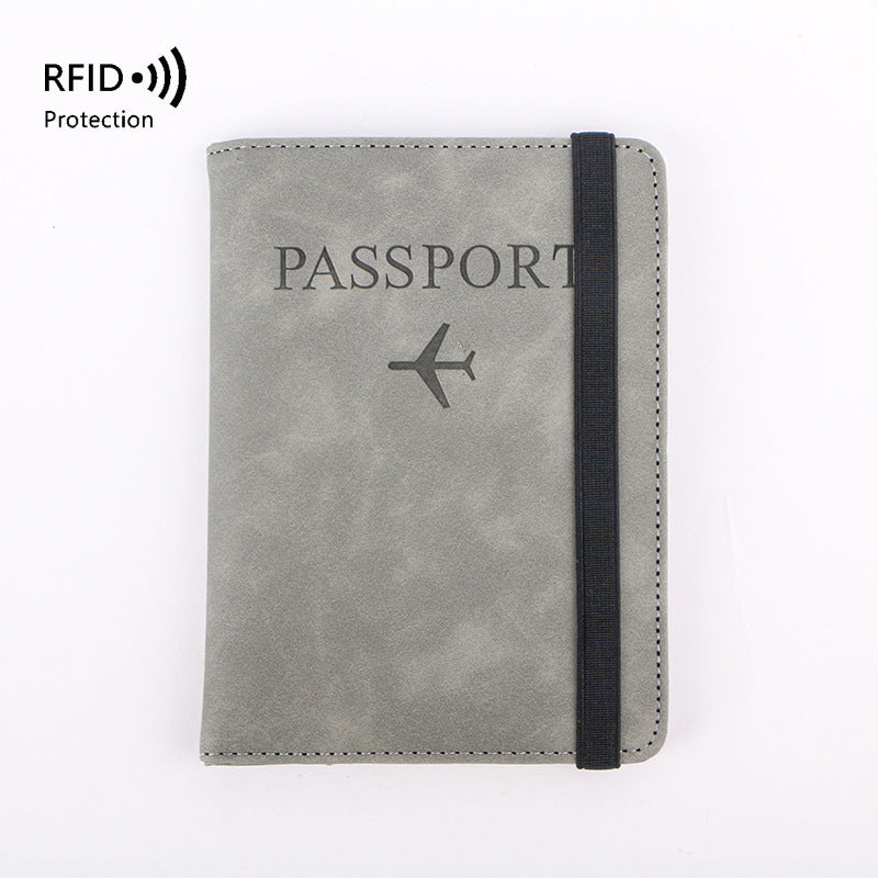 Passport Simple Multifunctional Abroad Leather Cover Card Holder
