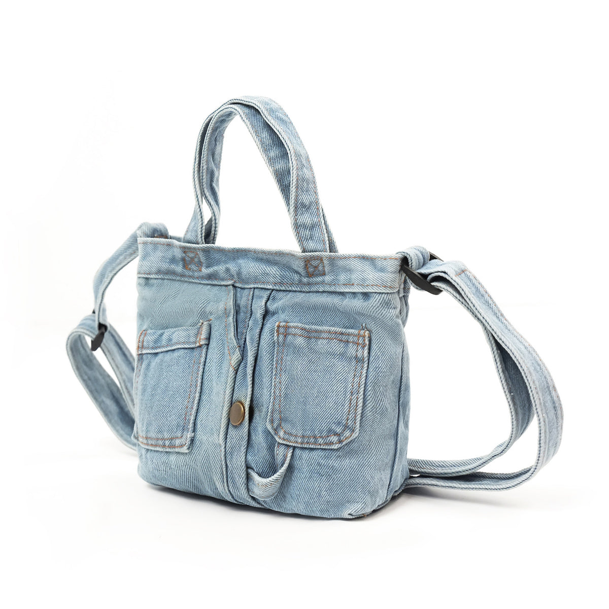 Durable Glamorous Vintage Denim Neutral Literary Shoulder Bags
