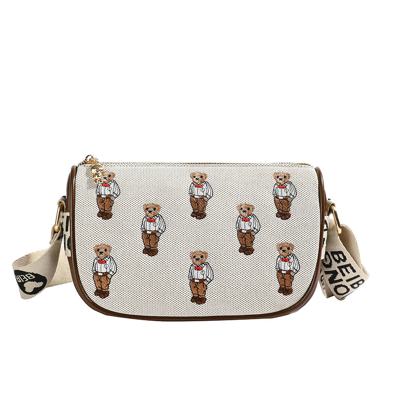Source Popular Embroidery Victory Bear Niche Bags