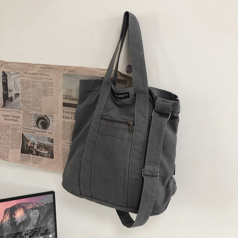 Women's & Men's Vintage Canvas Simple Class Korean Handbags