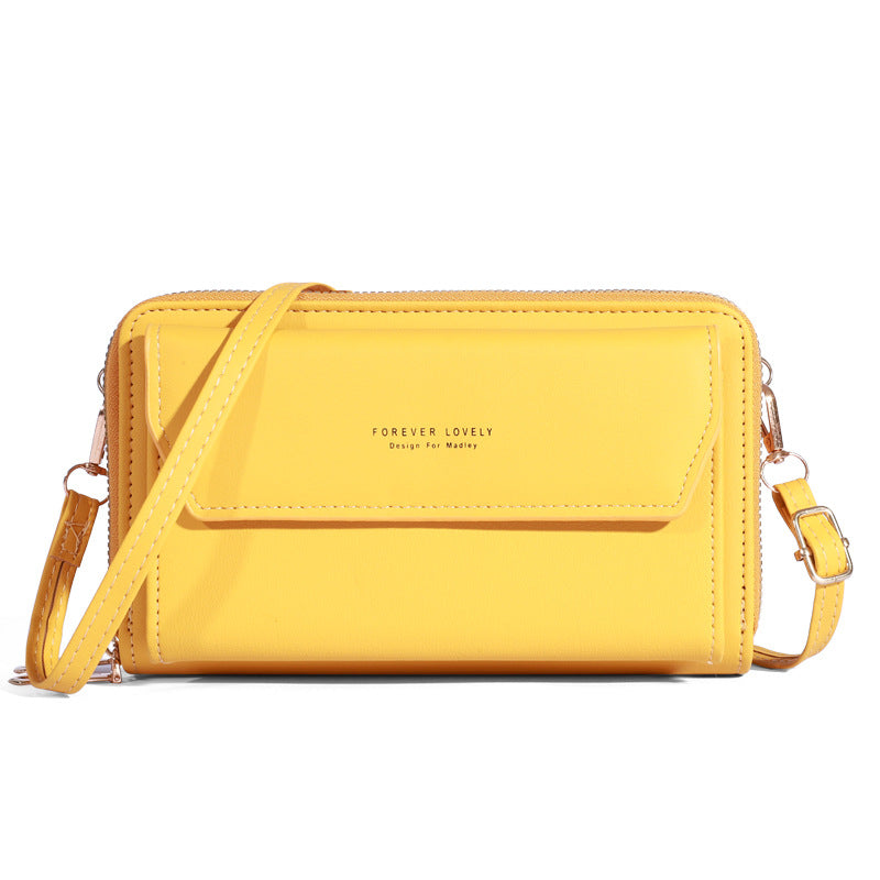 Women's Korean Large Capacity Mobile Long Clutch Phone Bags