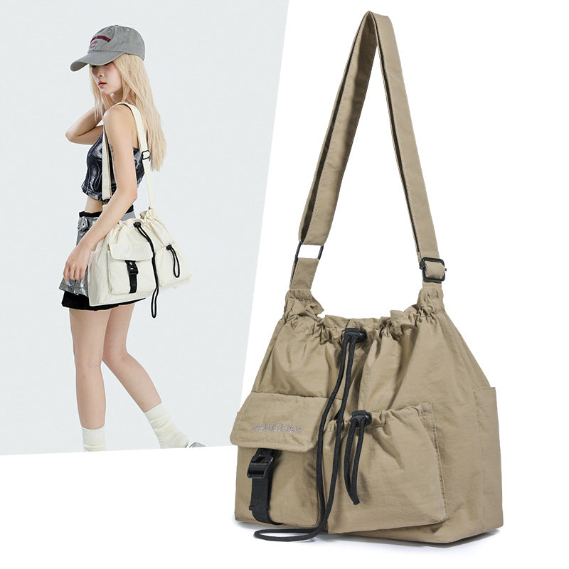 Women's & Men's Korean Style Trendy Nylon Fold Movement Bags