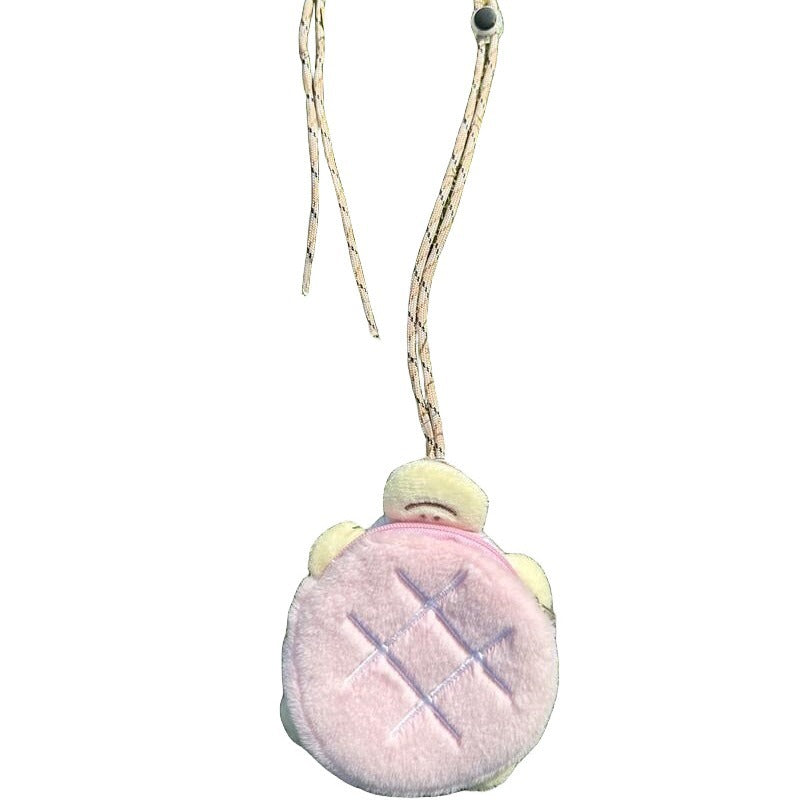 Cute Turtle Funny Expression Series Plush Doll Cushion Pencil Halter Ladies Wallet