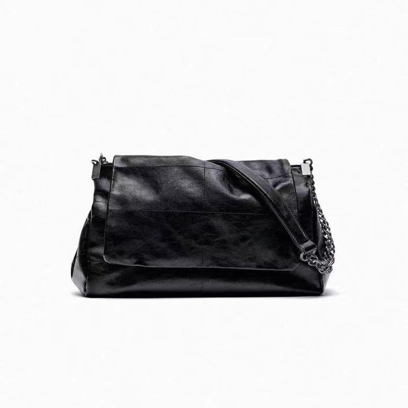Women's Black Rock Style Flip Wandering Poor Tote Bags