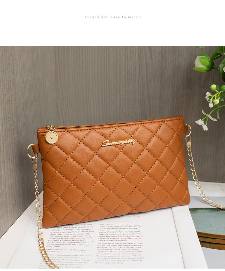 Classy Charming Women's Rhombus Chain Embroidered Women's Shoulder Bag