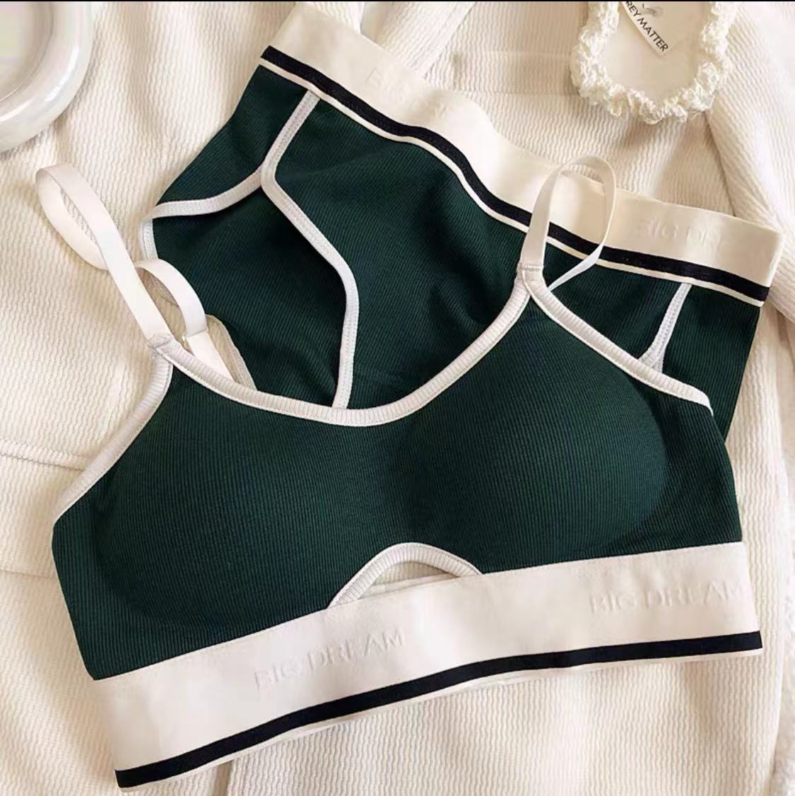 Pure Desire Thin Underwear Small Chest Gathered Without Steel Lingerie Sets
