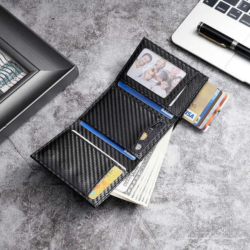 Men's Pop-up Metal Box Positioning Tracker Commuter Card Holder