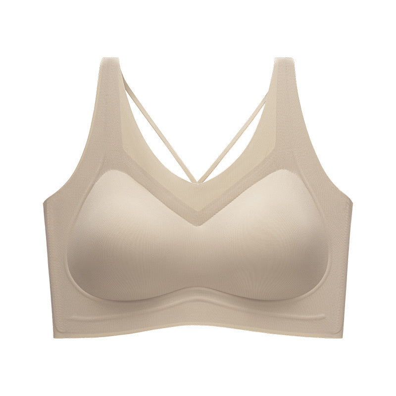 Women's Back Shaping Small Chest Push Up Breast Holding Cross Everyday Bras