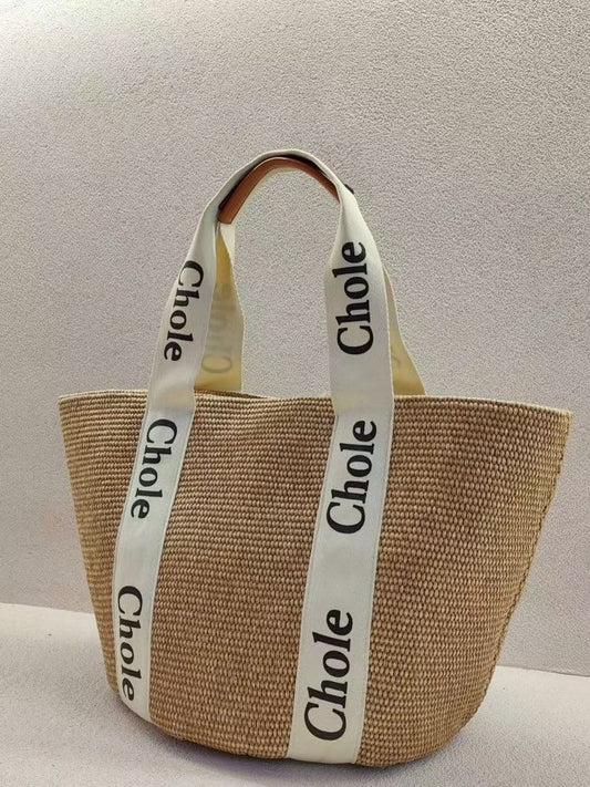 Women's Seaside Woven Female Niche Vegetable Basket Handbags