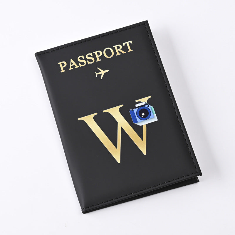 Creative Color Printing Letter Leather Multifunctional Card Holder