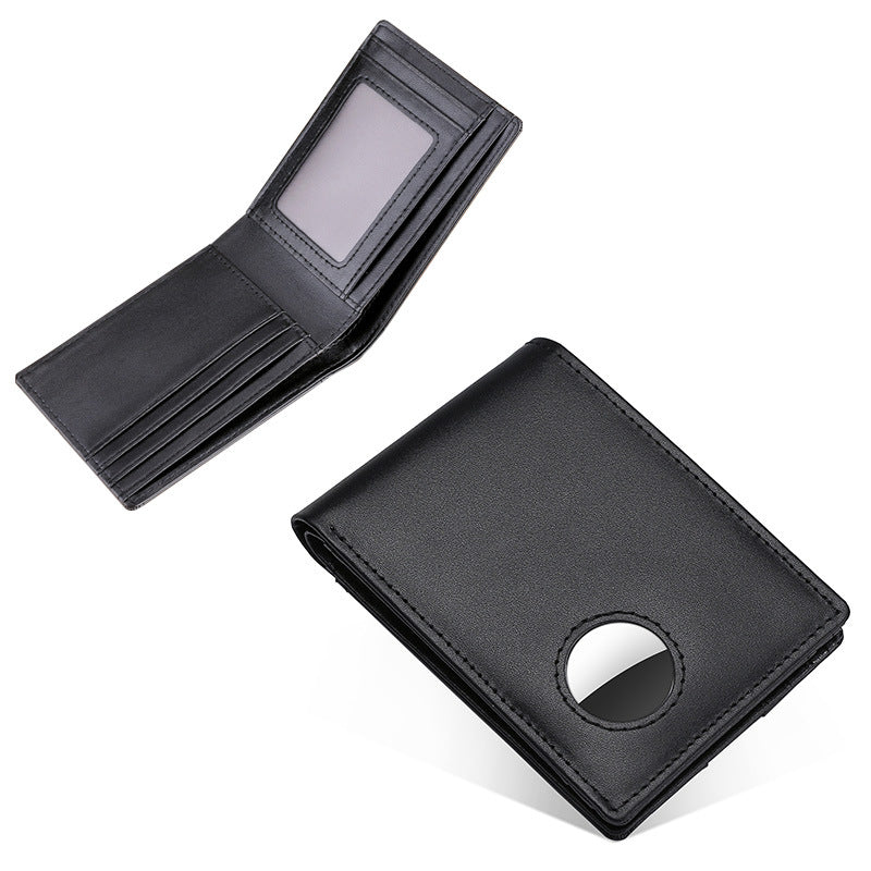 Men's Positioning Short Leather First Layer Cowhide Men's Wallet