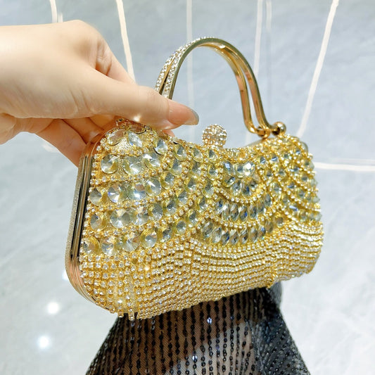 Diamond Clutch Tassel Birthday Wedding Banquet Shoulder Bags