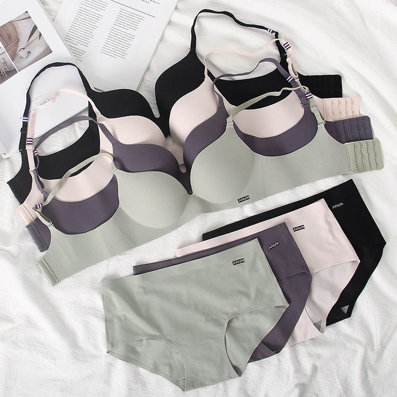 Young Lady Thick Cup Small Breast Lingerie Sets