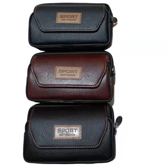 Men's New Horizontal Vertical Mobile Leather Purses