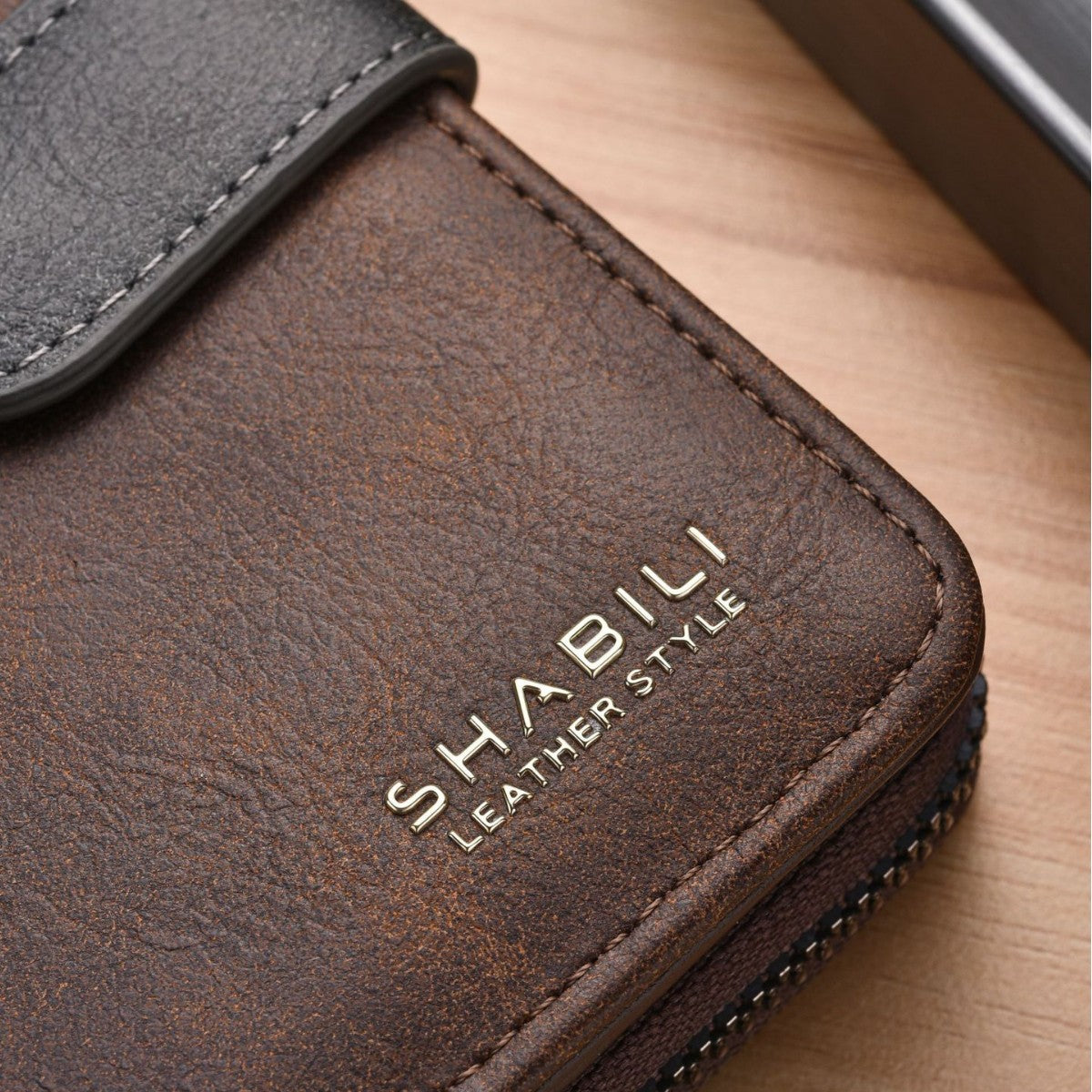 Men's Zipper Vintage Multiple Slots Retro Purses
