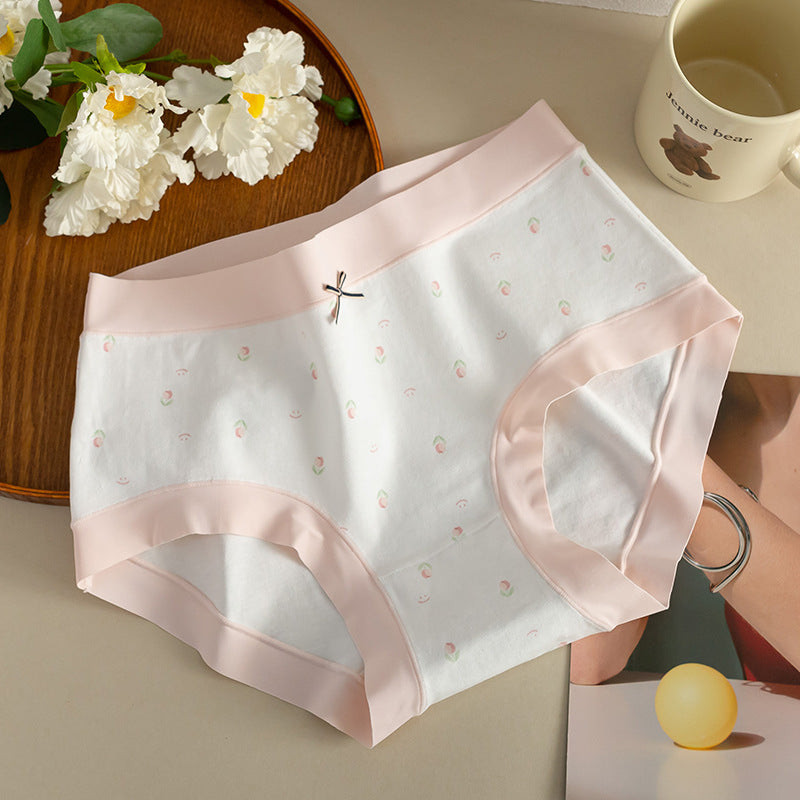 Women's You Like Comfortable Cotton Underwear Printed Panties