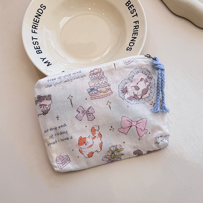 Korean Style Fresh Portable Mini Buggy Cosmetics Cosmetic Bags