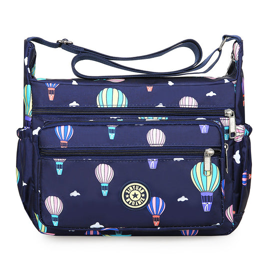 Women's Large Capacity Flower Cloth Oxford Canvas Shoulder Bags