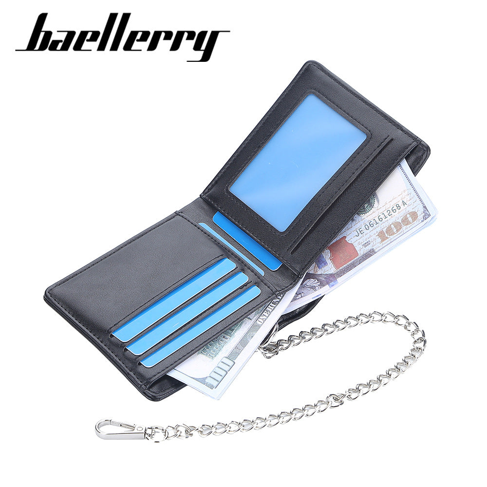 Popular Casual Men's Short Simple Chain Men's Wallets