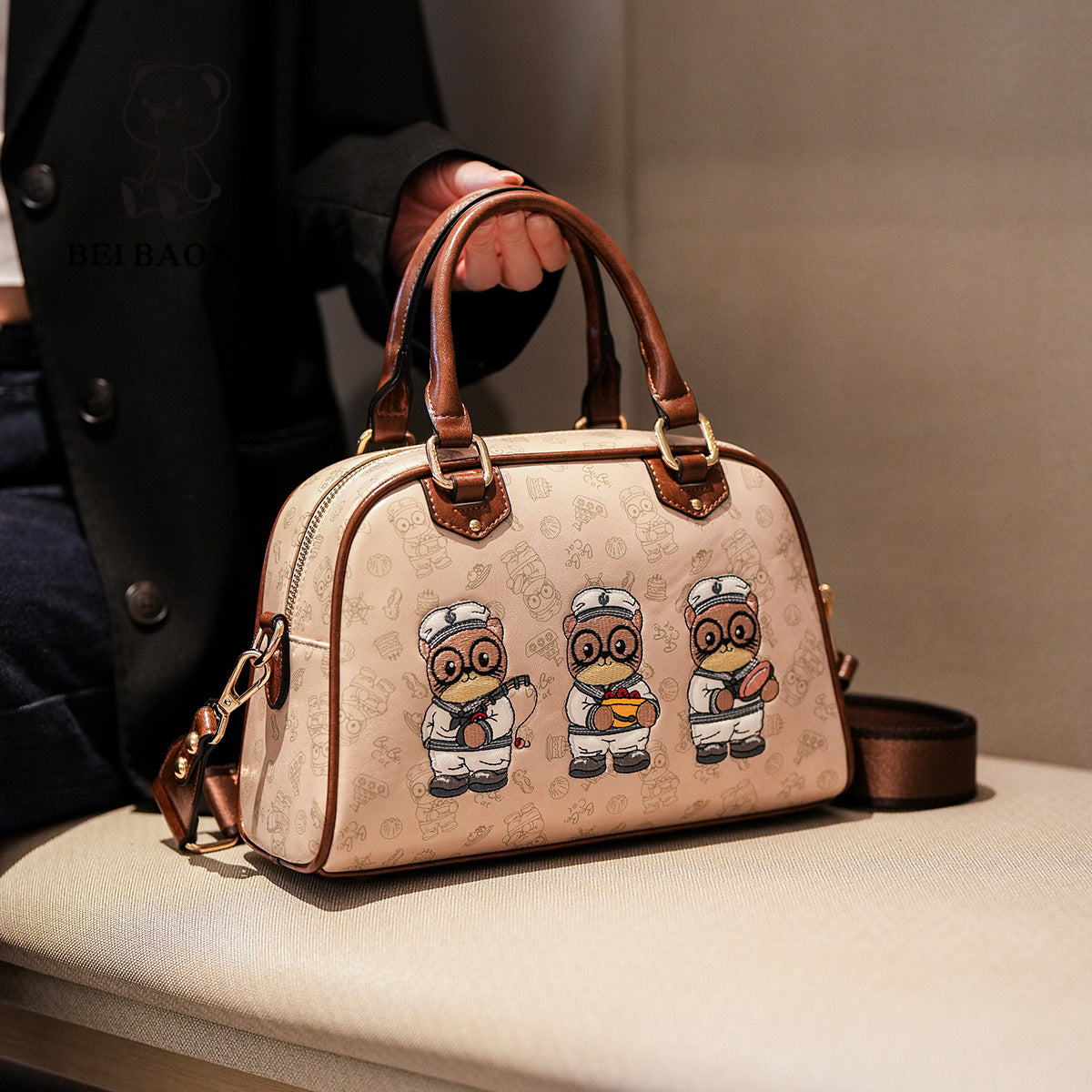 Source Cartoon Daily Commuting Boston Korean Style Shopping Women's Messenger Bag