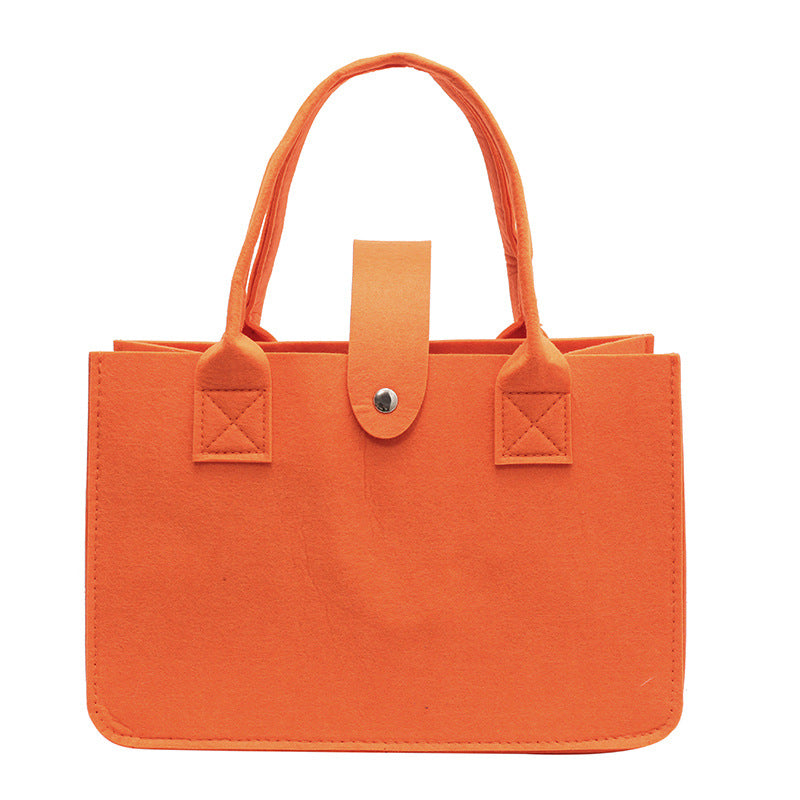 Clean Portable Felt Wedding Gift Commuting Handbags