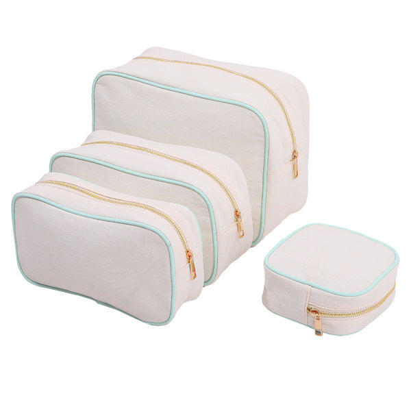 Women's Capacity Canvas Makeup Good-looking Portable Waterproof Cosmetic Bags