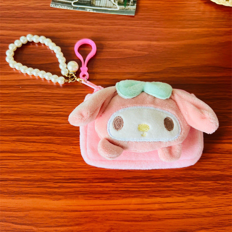 Unique Creative Cartoon Plush Pendant Certificate Purses