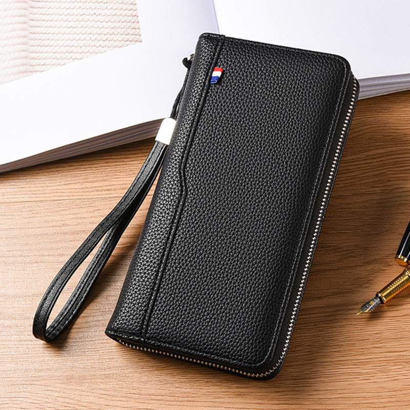 Men's Fashion Long Type Zipper Version Multiple Slots Business Men's Wallet