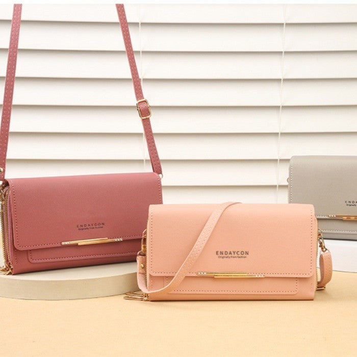 Women's Fashion Large Capacity Mid-length Clutch Ladies Wallet