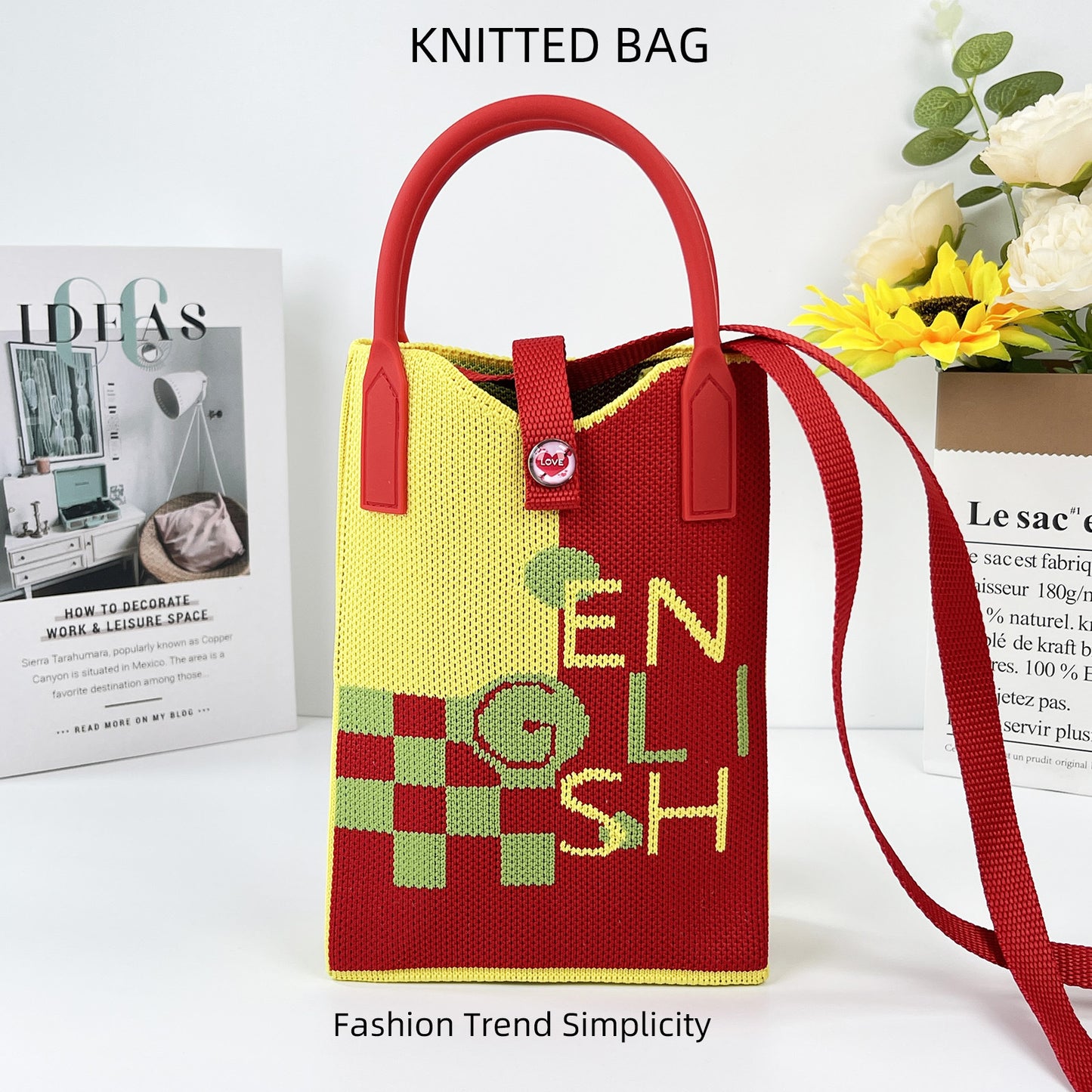 Pretty Knitted Mobile Mason Korean Mini Bags