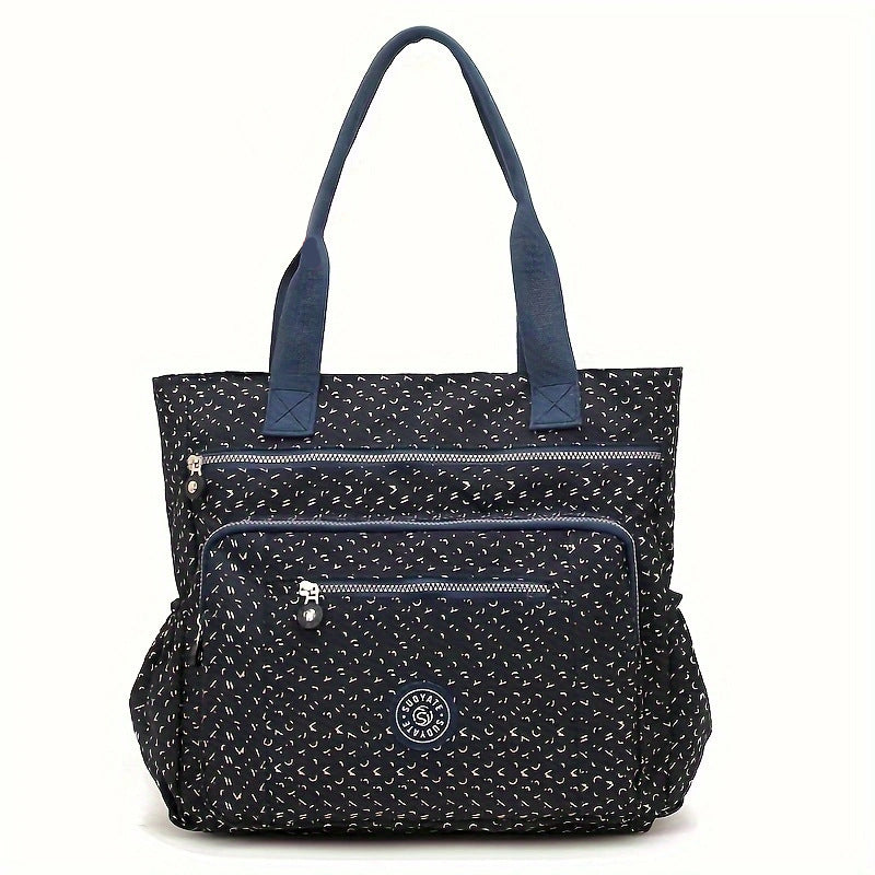 Women's Large Capacity Nylon Cloth Floral Leisure Women's Shoulder Bag