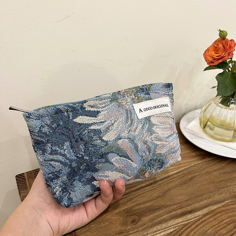 Thickened Figured Cloth Buggy Large Capacity Cosmetic Bags
