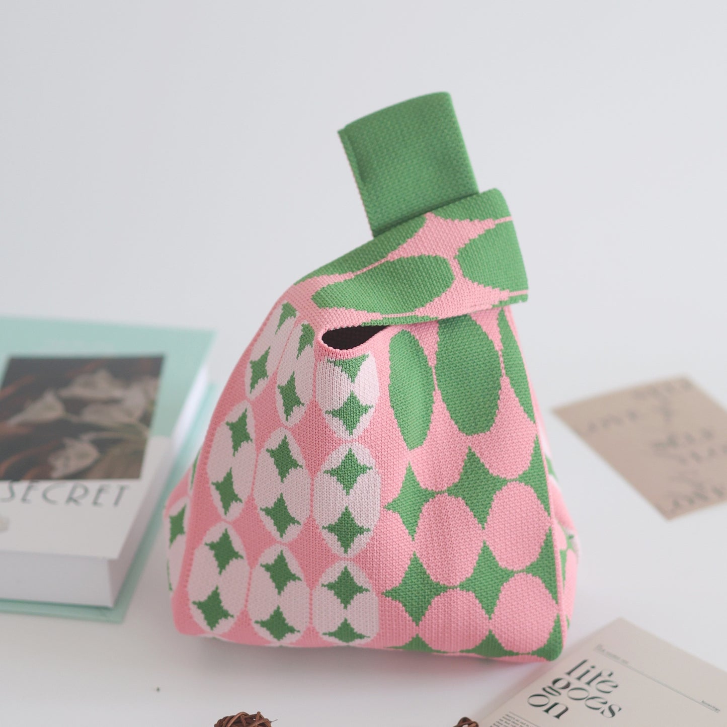 Unique Women's Knitted Woven Vest Simple Handbags