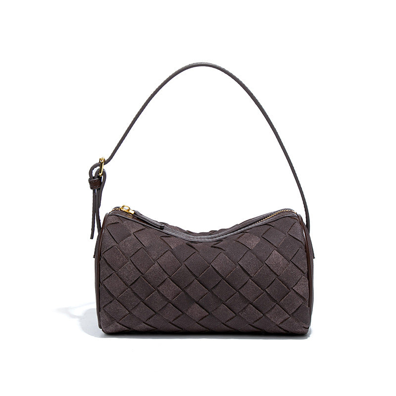 Women's Frosted Suede Woven Cylinder For Today Popular Bags