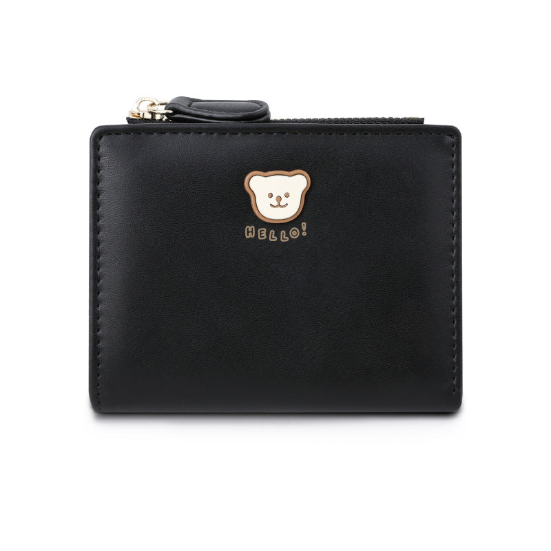 Comfortable Cute Bear Short Design Korean Coin Purses