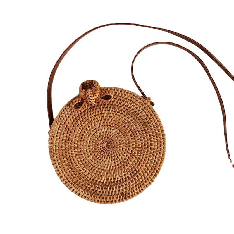 Rattan Autumn Weave Woven Retro Straw Handbags