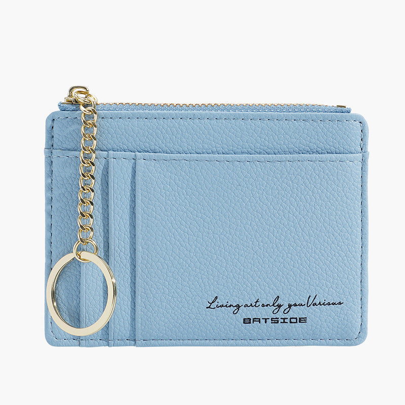 Women's Mini Zipper Multiple Slots Function Ladies Wallets