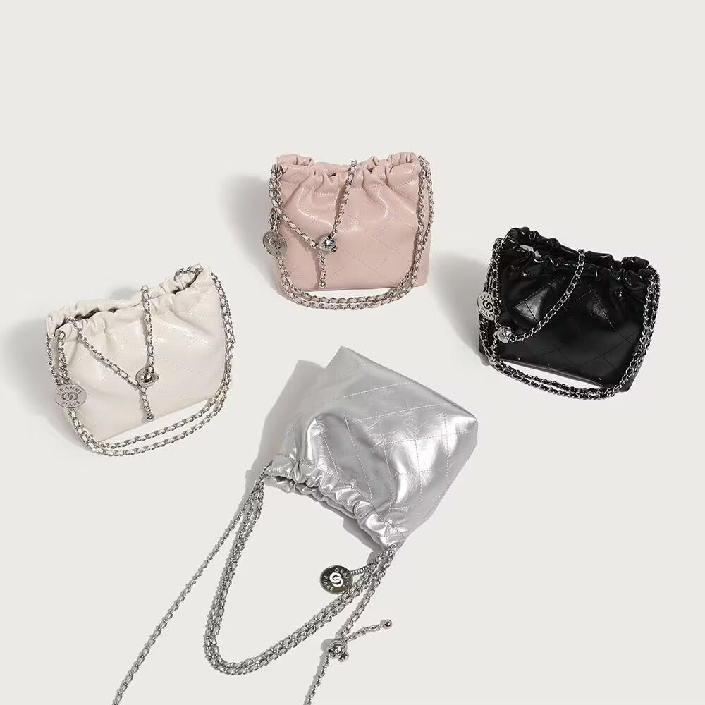 Style Embroidery Thread High-grade Versatile Soft Leather Chain Women's Messenger Bag
