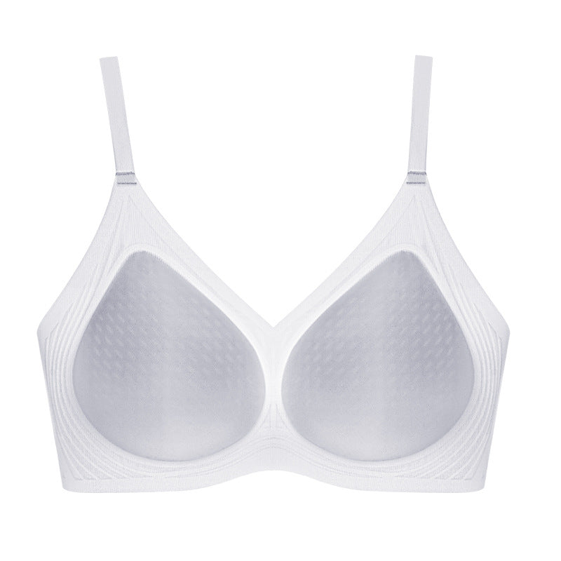 Women's Seamless Light Latex Underwear Small Chest Push Bras