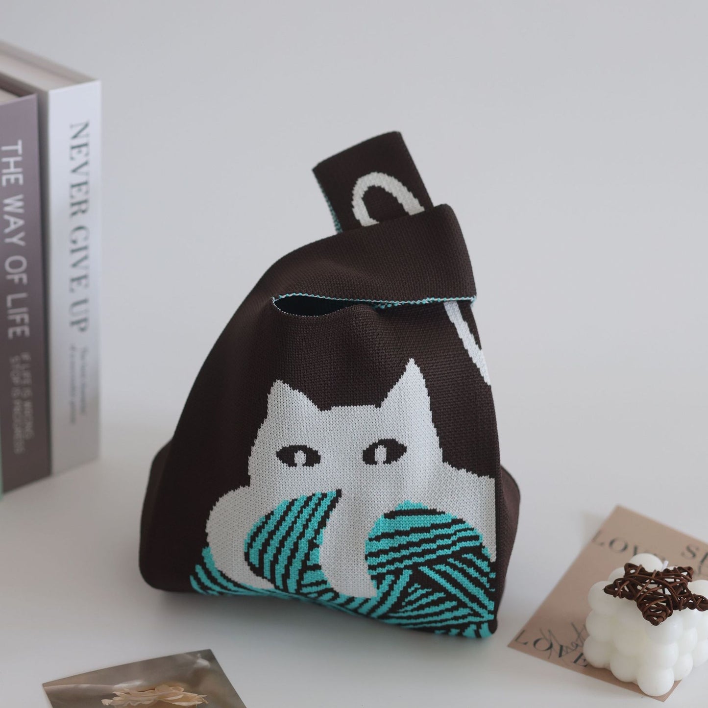 Unique Women's Knitted Woven Vest Simple Handbags