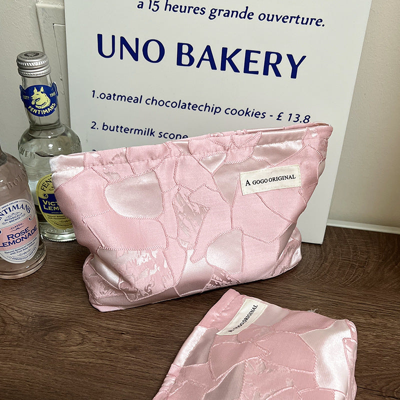 Portable Out Toiletry Canvas Liner Underwear Makeup Bag