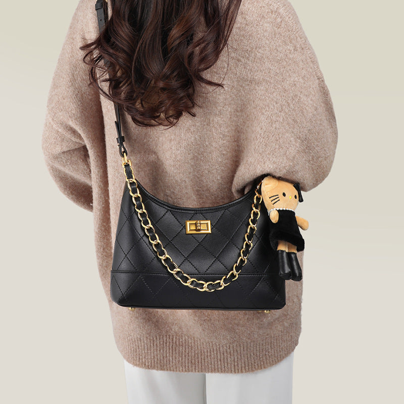 Women's Summer Genuine Leather Advanced Chain Bags