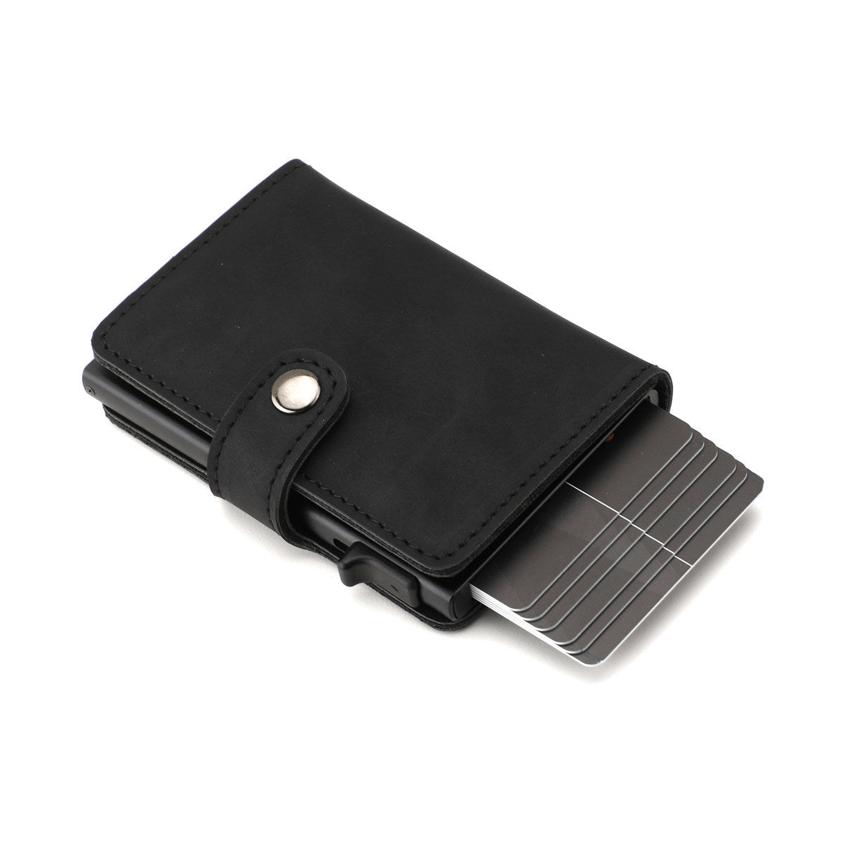Autumn Automatic Pinball Side Push Aluminum Box Credit Card Holder