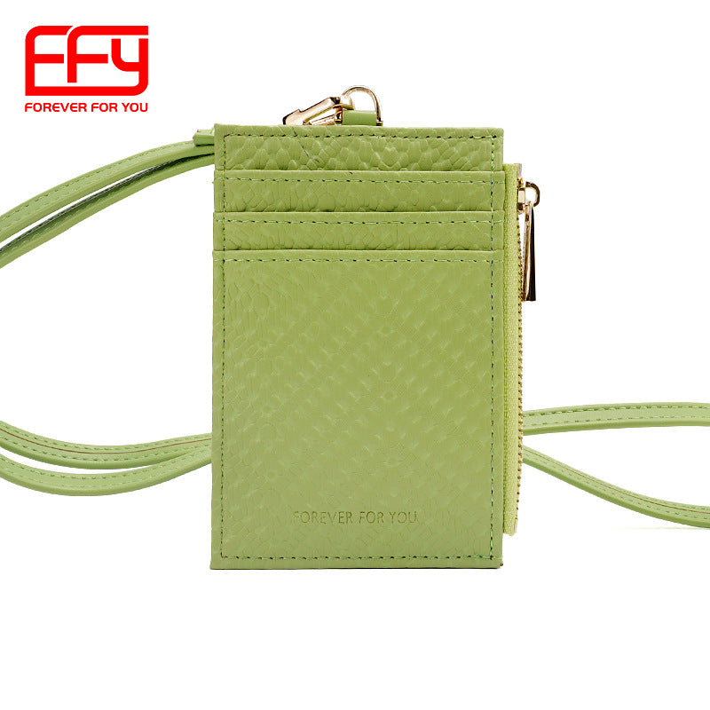 Soft Fashion Simple Portable Storage Clip Card Holder